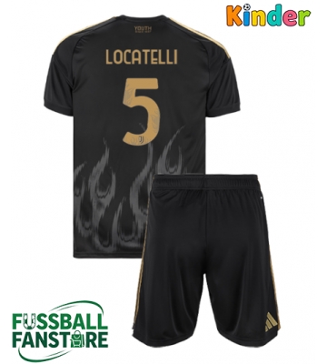 Juventus Manuel Locatelli #5 Replik 3rd trikot Kinder 2026-27 Kurzarm (+ Kurze Hosen)